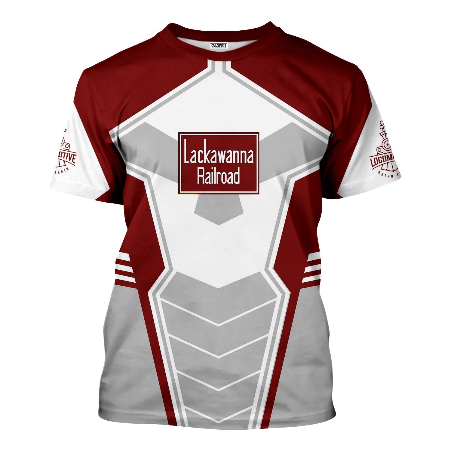 Railspirit Personalized Delaware, Lackawanna and Western Railroad T-Shirt Engine-Inspired Style DL&W Train Shirt for Railroad Fanatic