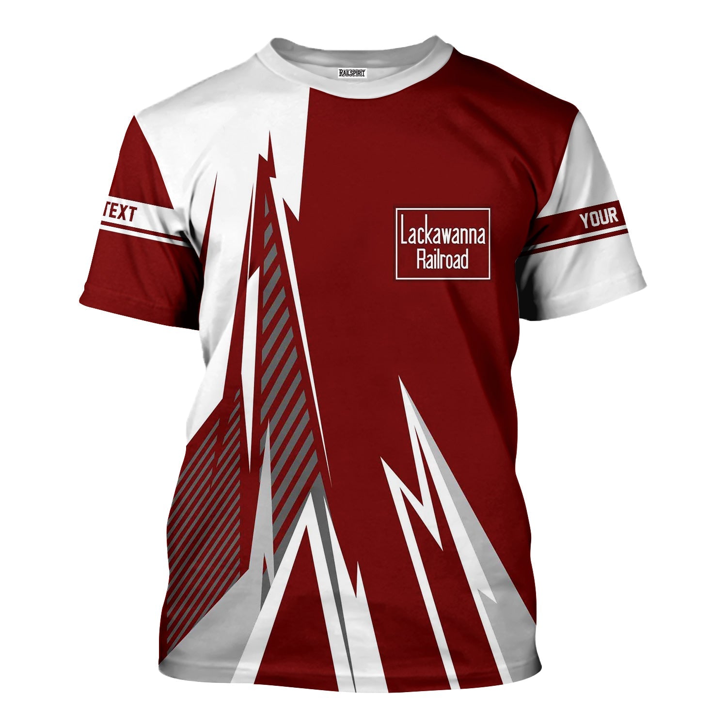 Railspirit Personalized Delaware, Lackawanna and Western Railroad T-Shirt Lightning-Inspired Railway Style DL&W Shirt For Train Lovers