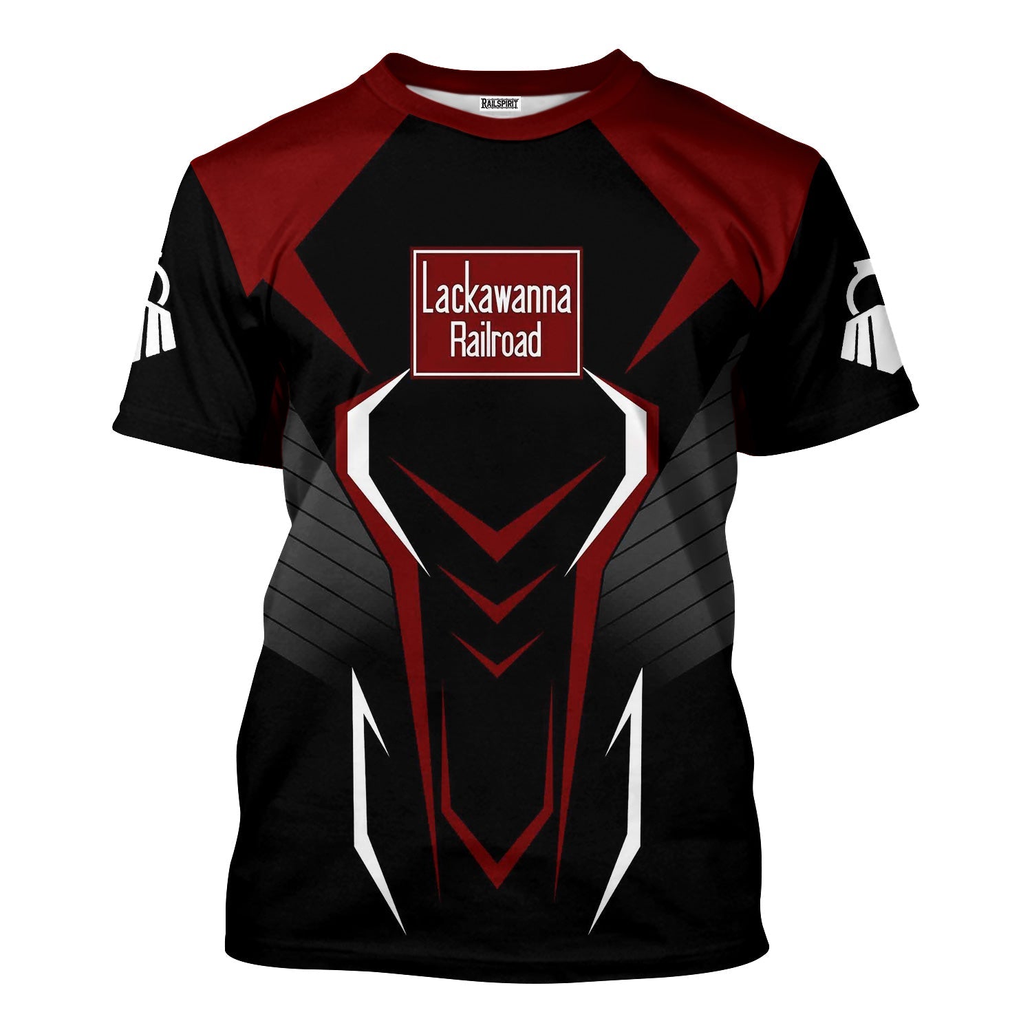 Railspirit Personalized Delaware, Lackawanna and Western Railroad T-Shirt Dynamic Design Style DL&W Perfect Shirt for Train Enthusiasts