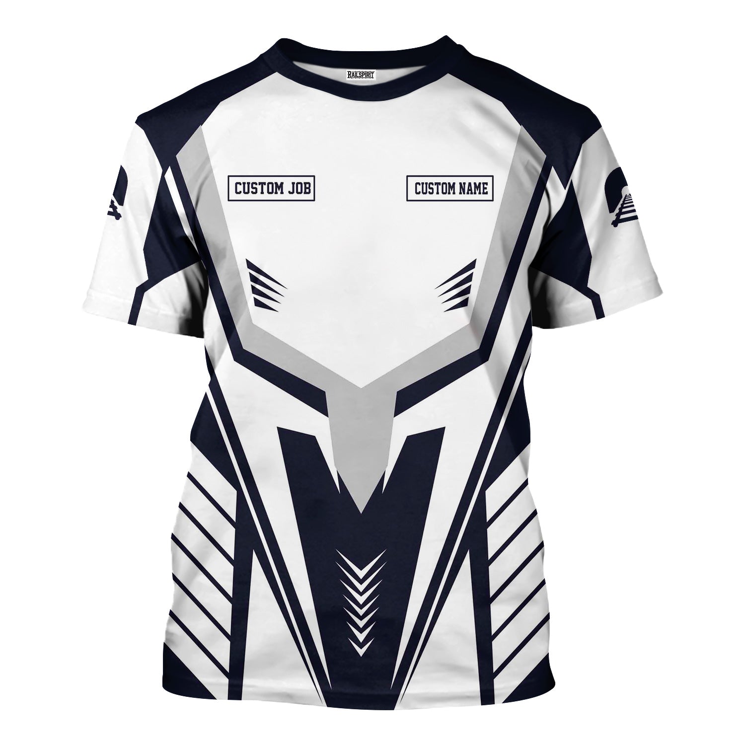 Railspirit Personalized Chessie System Railroad T-Shirt Workwear-Inspired with Custom Position Train Shirt