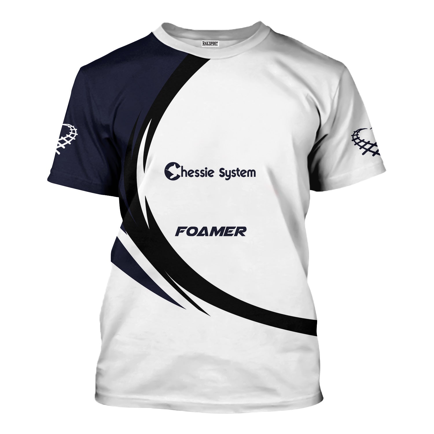 Railspirit Personalized Chessie System Railroad T-Shirt Unique Graphic Style Shirt For Train Enthusiasts