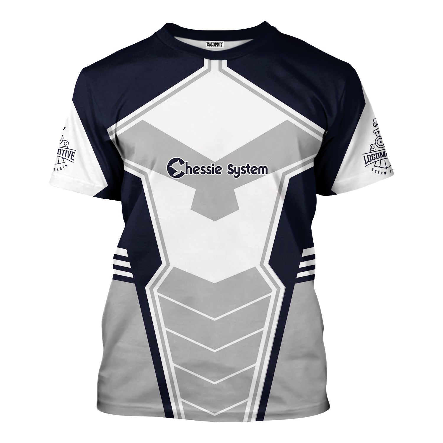 Railspirit Personalized Chessie System Railroad T-Shirt Engine-Inspired Style Train Shirt for Railroad Fanatic