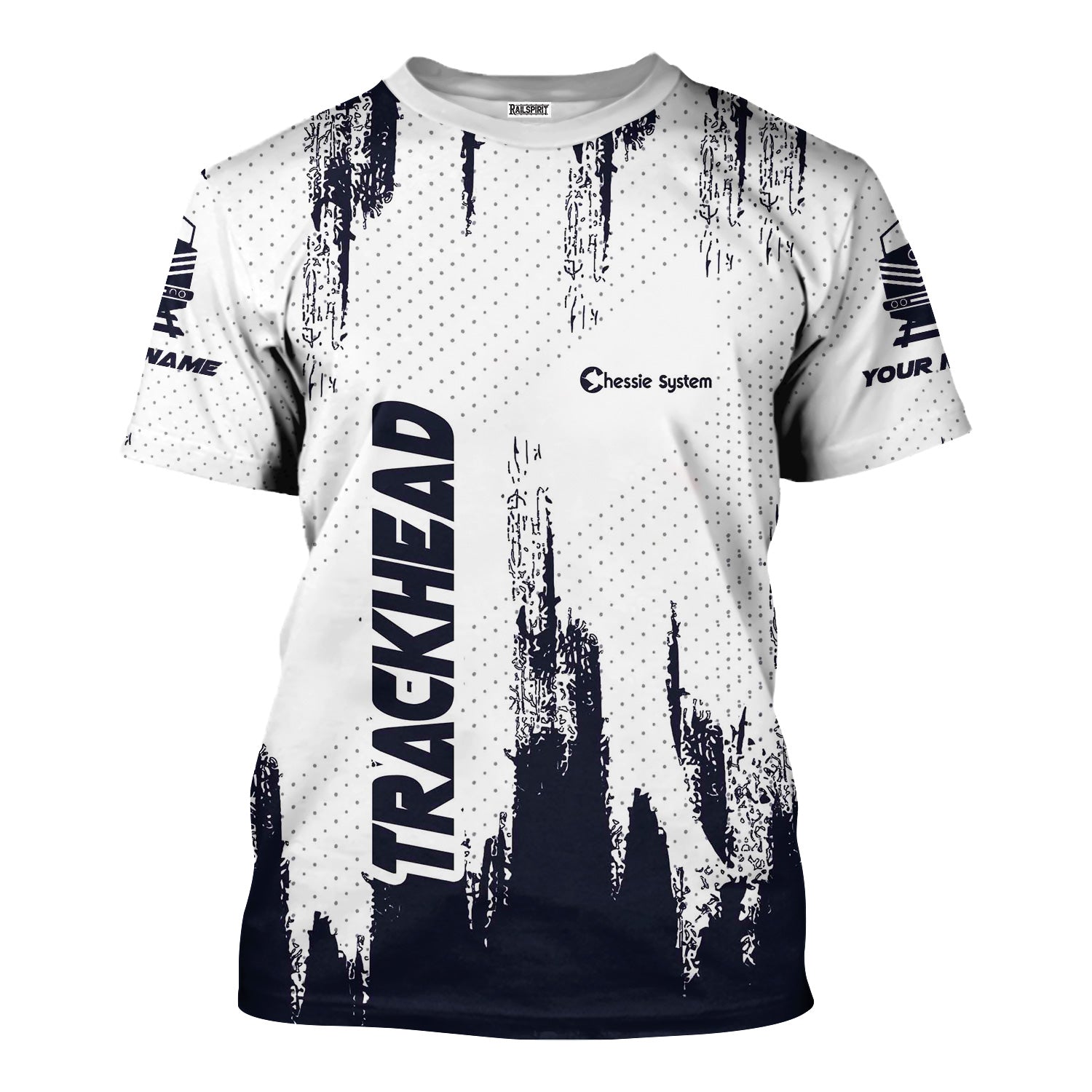 Railspirit Personalized Chessie System Railroad T-Shirt Paint Impact Design Train Shirt for Trackhead