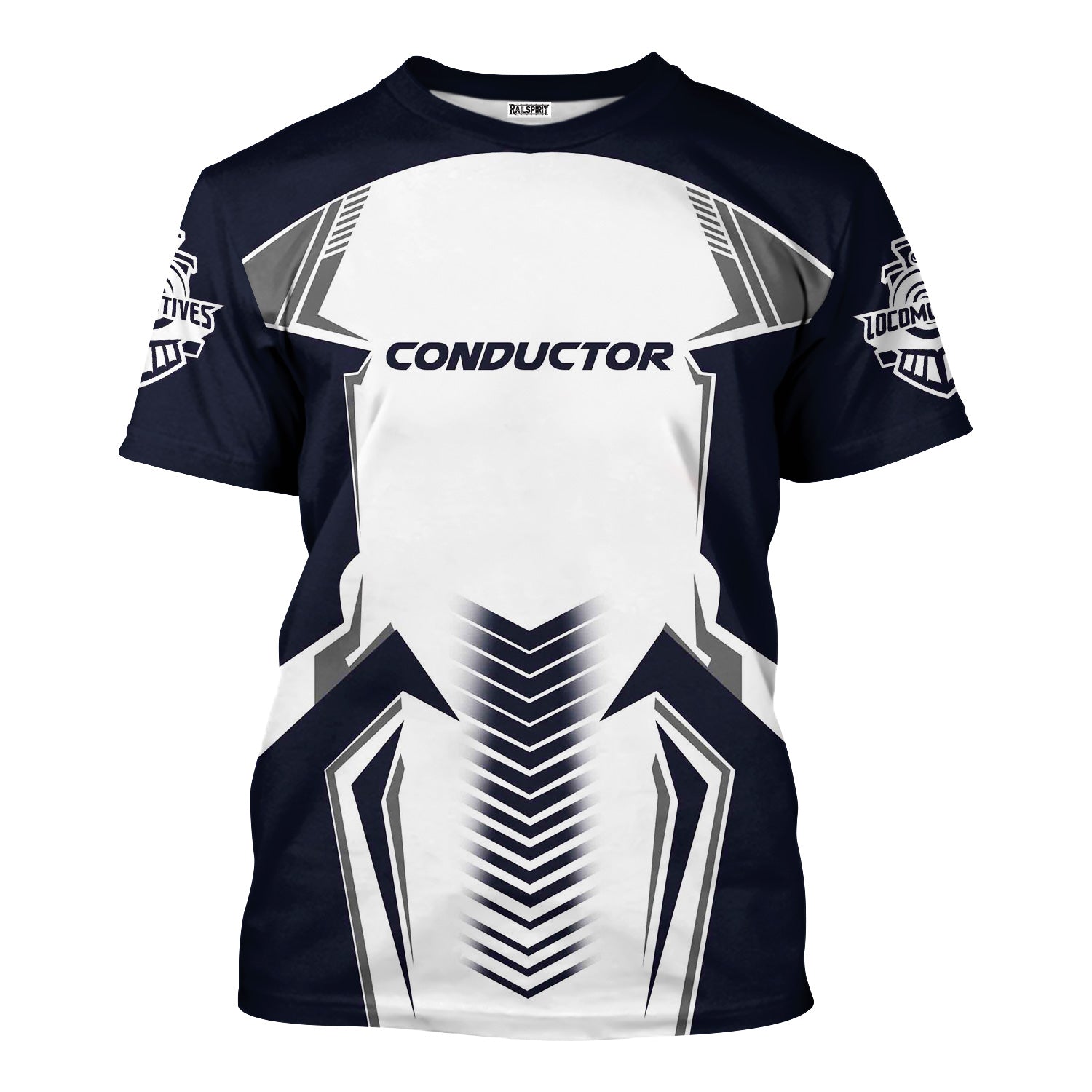 Railspirit Personalized Chessie System Railroad T-Shirt Standout Style with Custom Position Train Shirt