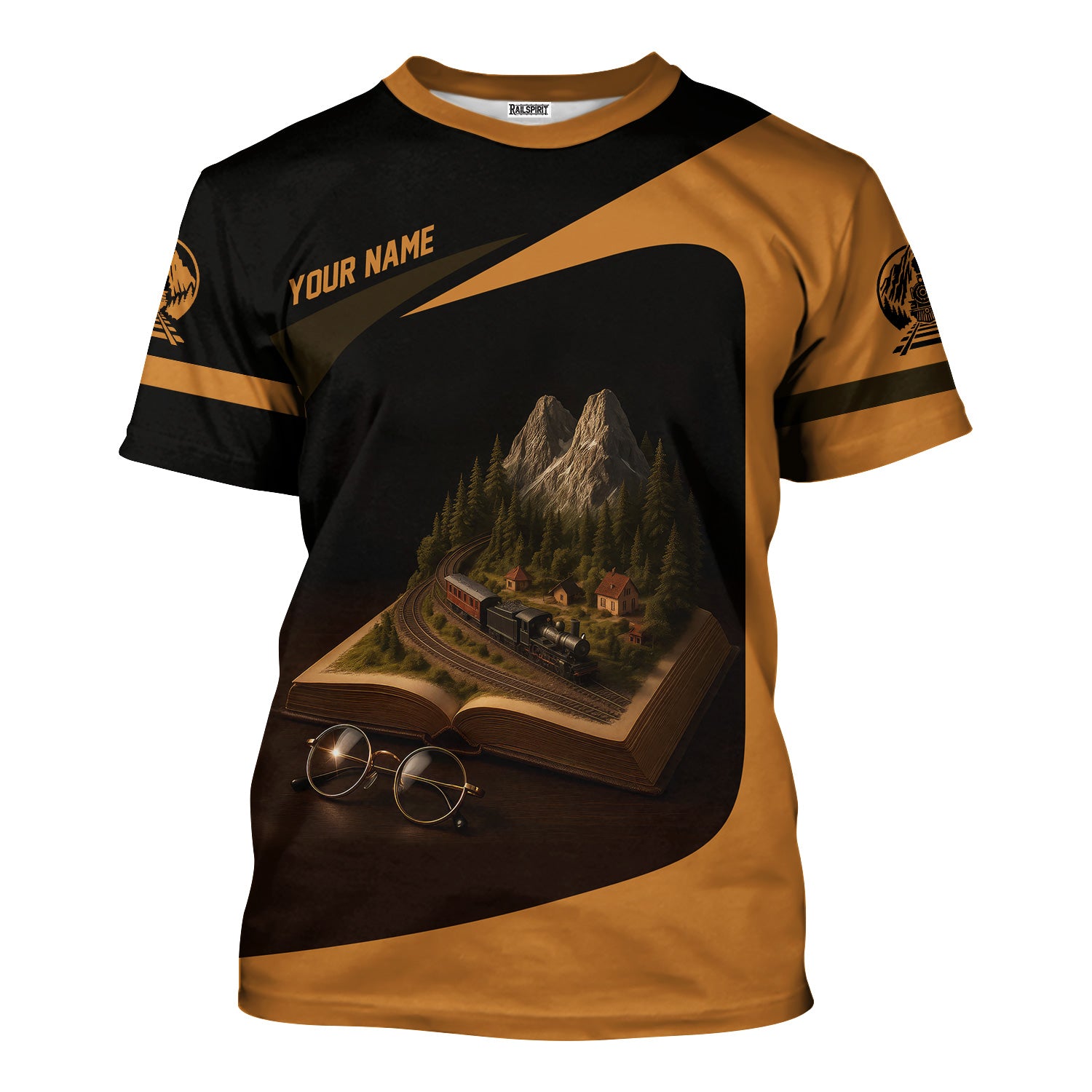 Railspirit Personalized T-Shirt Model Railways Is A Hobby For Smart People Book and Train Design Shirt for Train Lovers
