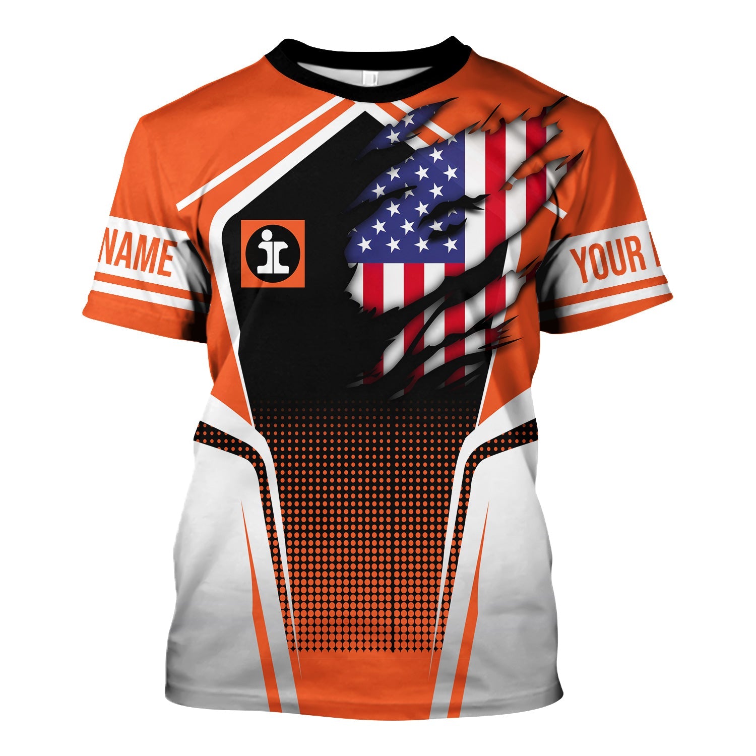 Railspirit Personalized Illinois Central Railroad T Shirt American Eagle Vintage Train Shirt