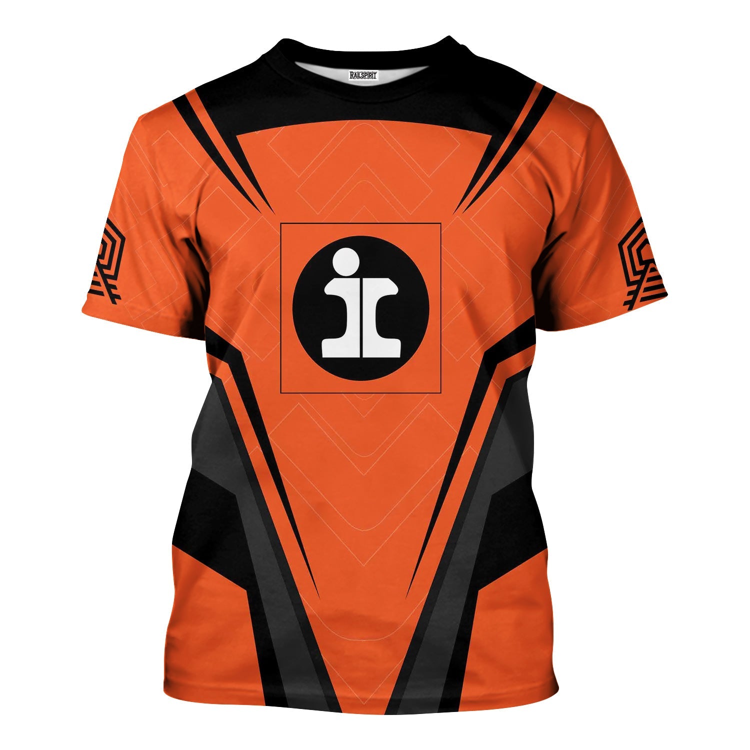 Railspirit Personalized Illinois Central Railroad T-Shirt Railway Inspired Apparel Train Shirt for Train Lovers