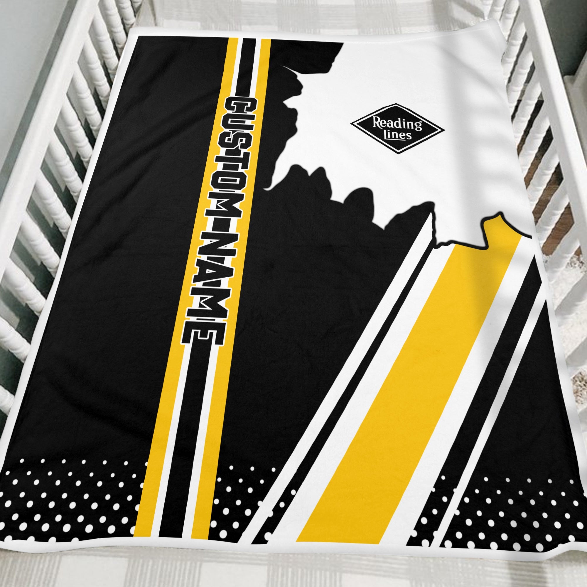 Railspirit Personalized Reading Railroad Blanket Vintage All Over Printed Blanket