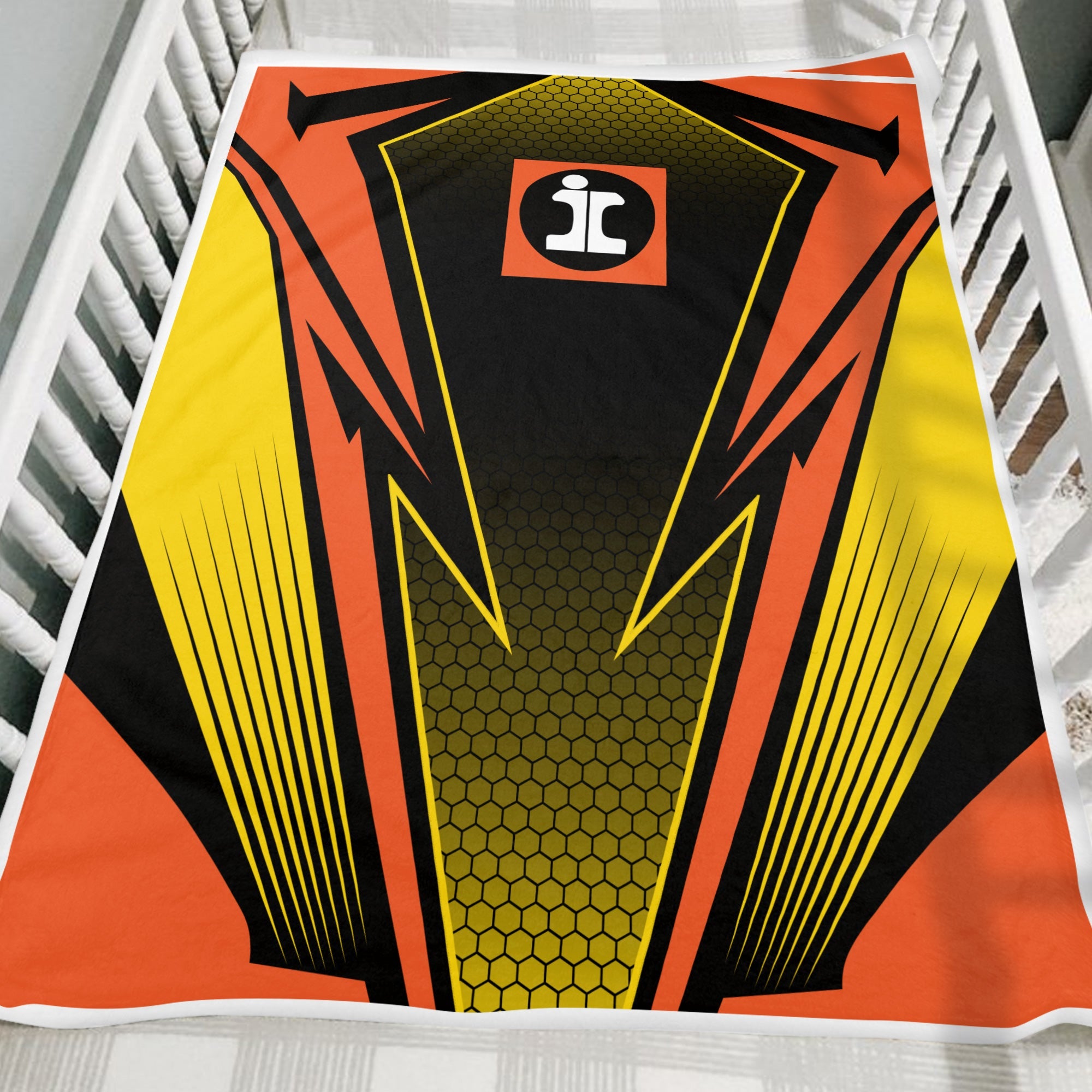 Railspirit Illinois Central Railroad Blanket Lightning Graphic Style Blanket Gift Idea For Train Lover