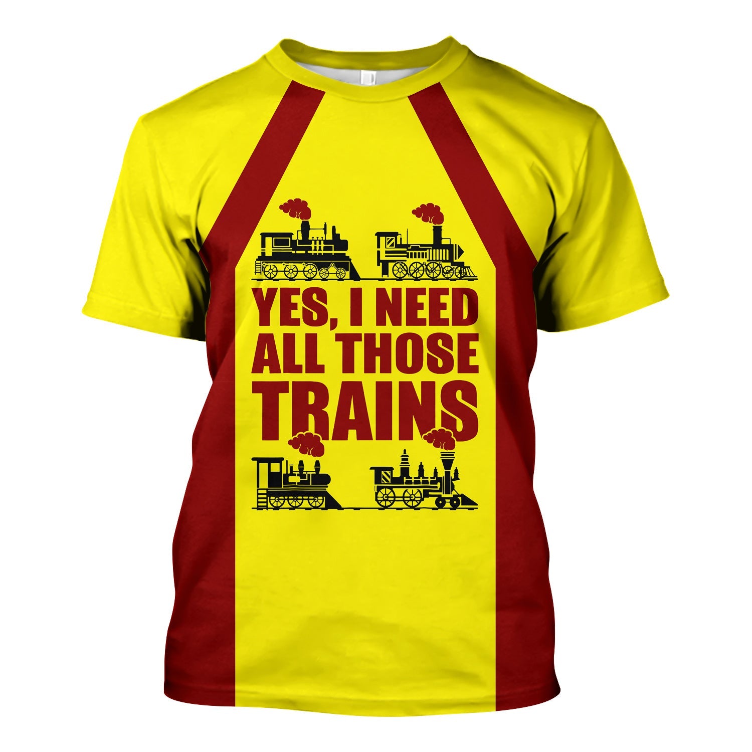 Railspirit Custom Name Denver and Rio Grande Western Railroad T Shirt Yes I Need All Those Train Printed Shirt