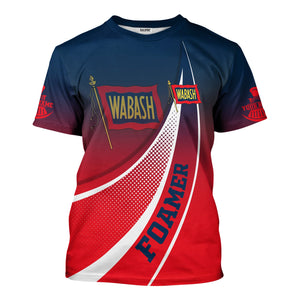 Railspirit Personalized Wabash Railroad T-Shirt Railway-Themed Style Shirt Gift Idea For Trainspotter