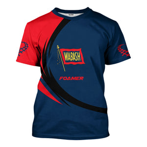 Railspirit Personalized Wabash Railroad T-Shirt Unique Graphic Style Shirt For Train Enthusiasts