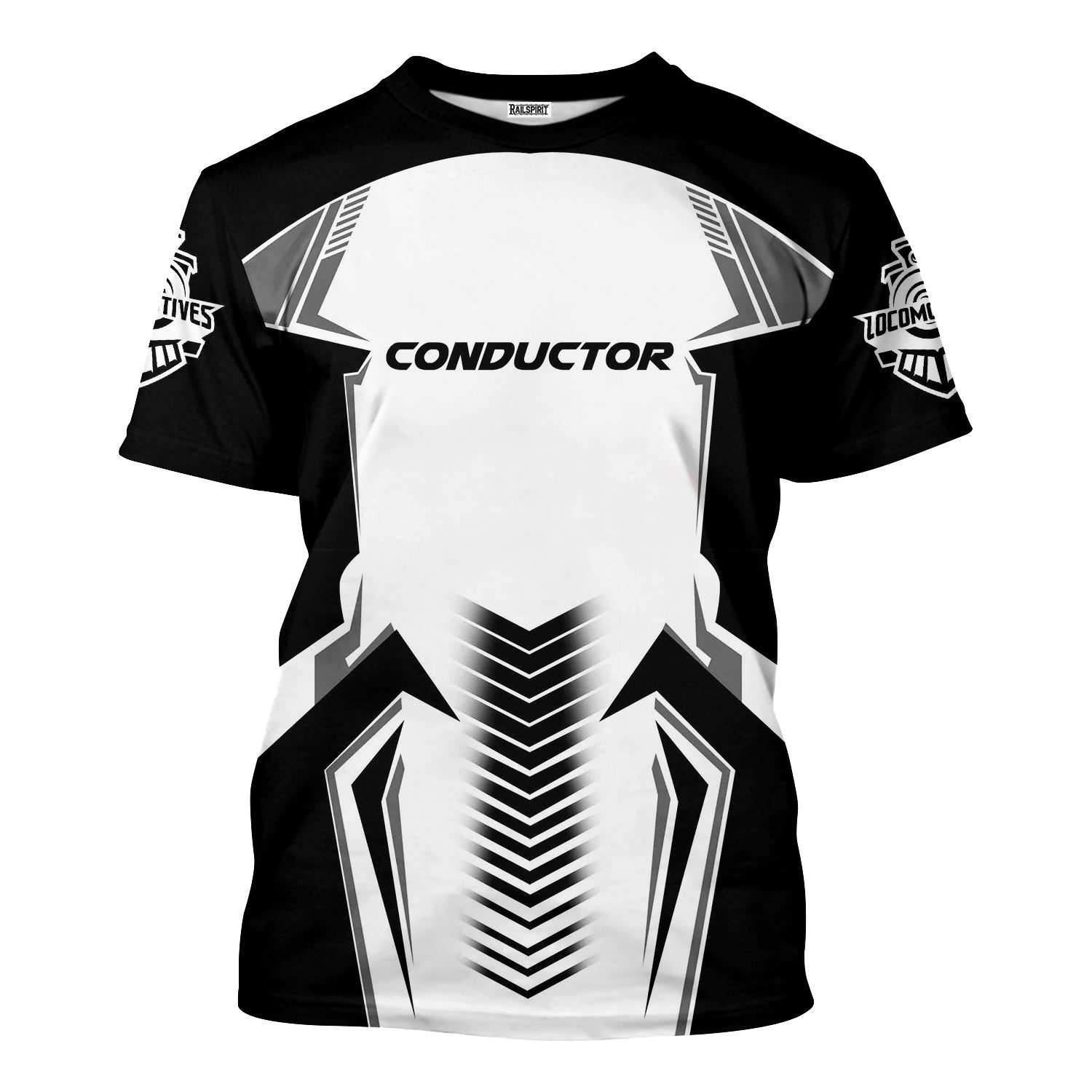 Railspirit Personalized Reading Railroad T-Shirt Standout Style with Custom Position Train Shirt