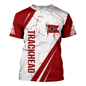 Railspirit Personalized Lehigh Valley Railroad T-Shirt Crackle Texture Style Shirt For Trackhead