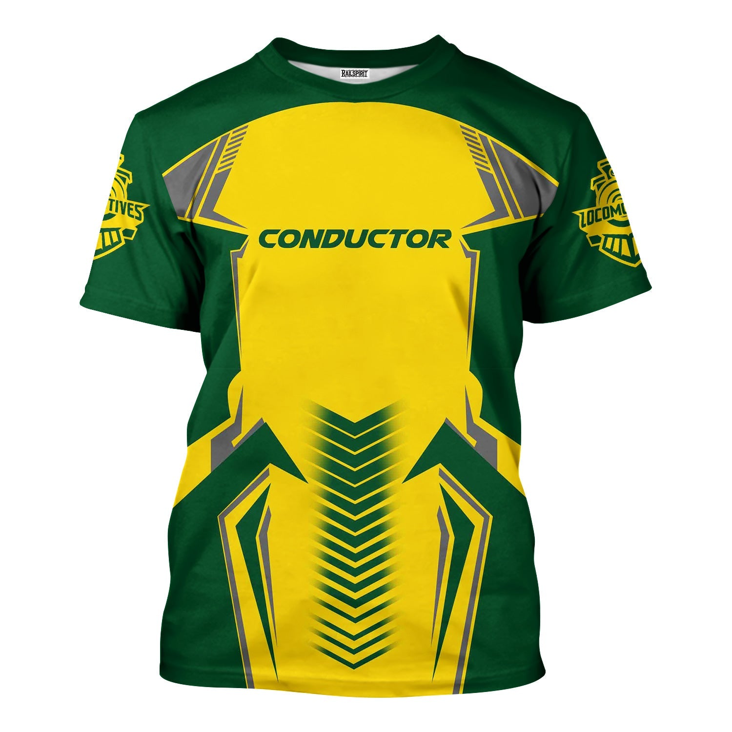 Railspirit Personalized Maine Central Railroad T-Shirt Standout Style with Custom Position Train Shirt