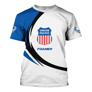 Railspirit Personalized Union Pacific Railroad T-Shirt Unique Graphic Style Big Boy Shirt For Train Enthusiasts
