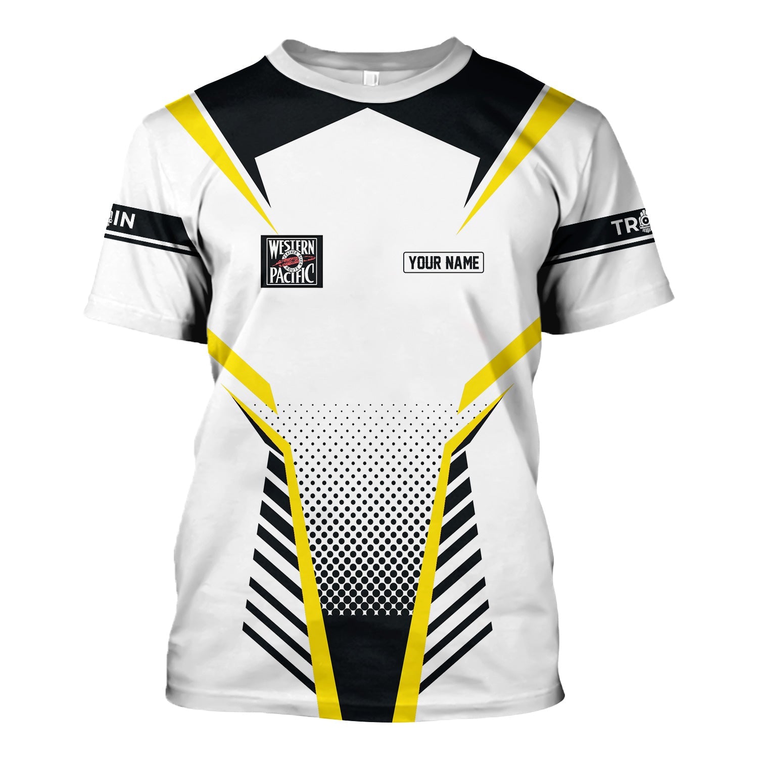 Railspirit Personalized Western Pacific Railroad T Shirt Unisex Train Shirt All Over Print