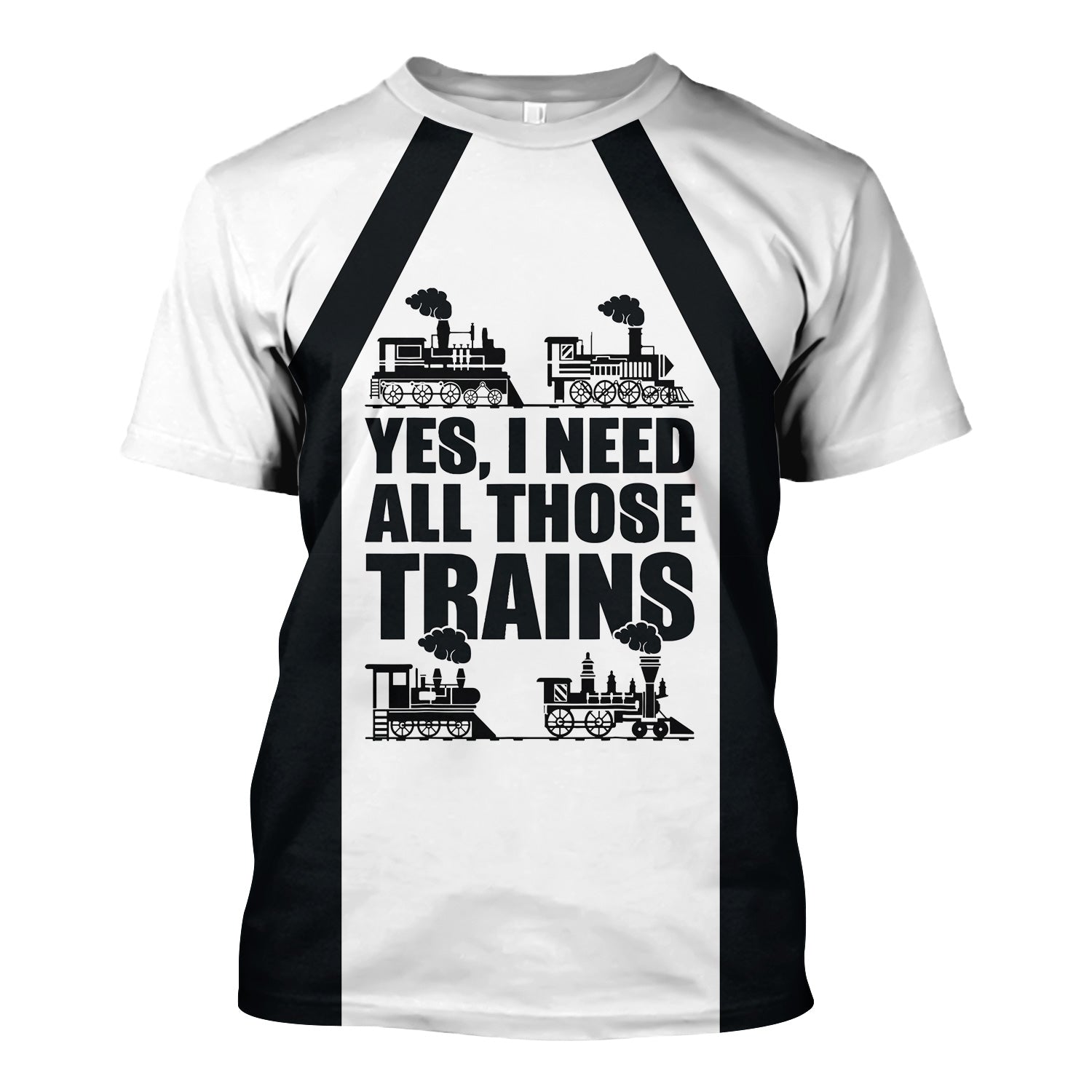 Railspirit Custom Name Western Pacific Railroad T Shirt Yes I Need All Those Train Printed Shirt