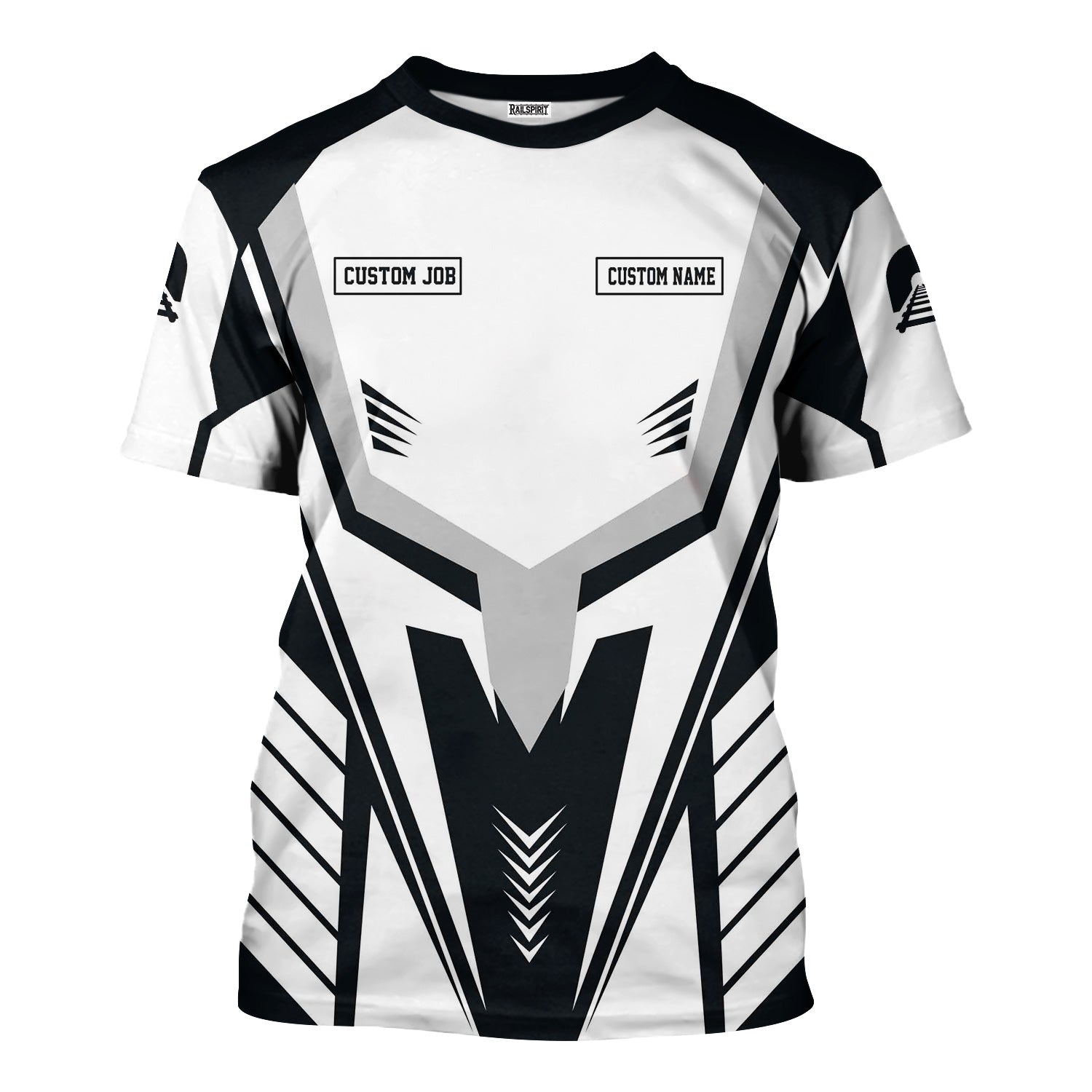 Railspirit Personalized Western Pacific Railroad T-Shirt Workwear-Inspired with Custom Position Train Shirt