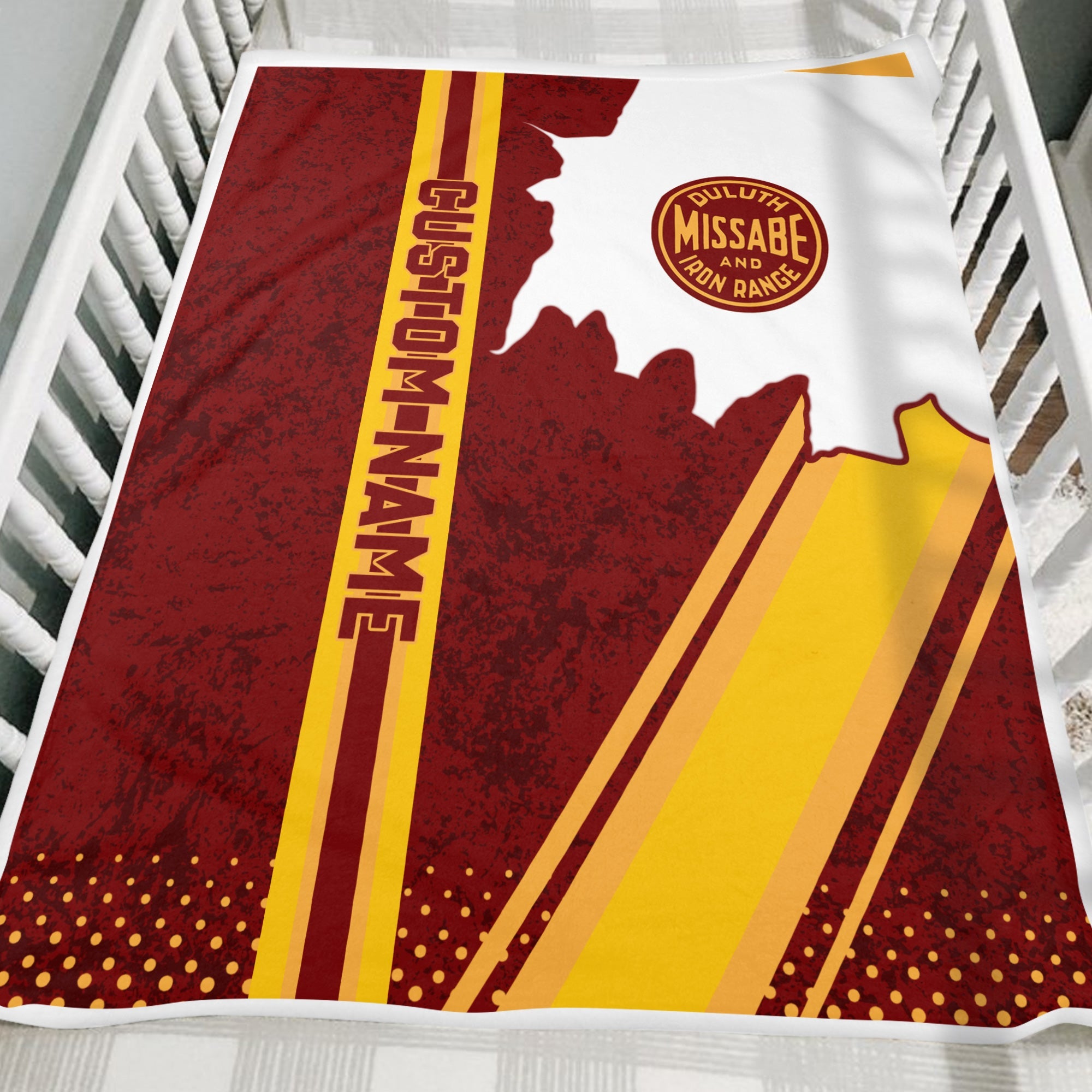 Railspirit Personalized Duluth, Missabe, & Iron Range Railroad Blanket Vintage All Over Printed Blanket