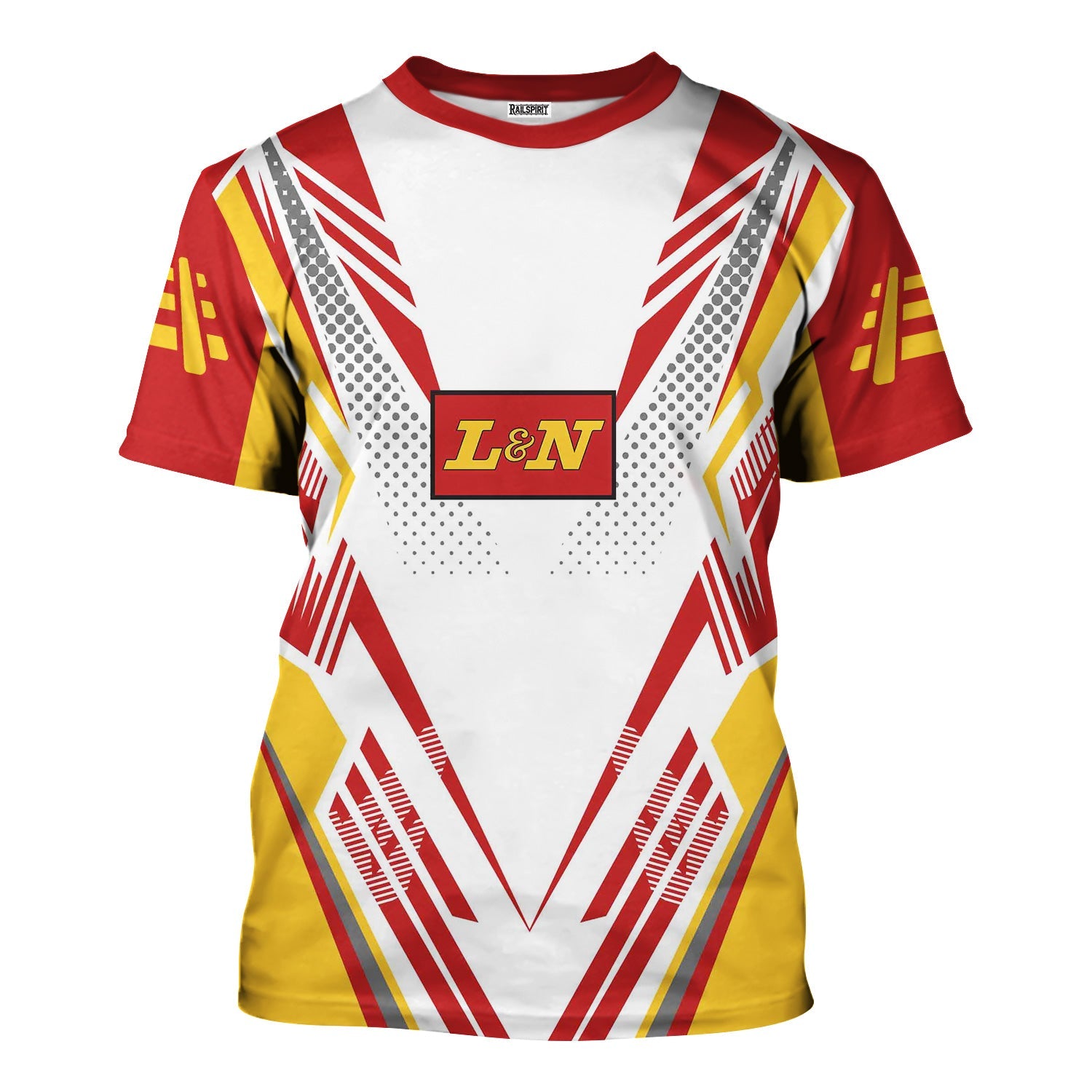 Railspirit Personalized Louisville and Nashville Railroad T-Shirt Railroad Tribute Design L&N Train Shirt for Train Lovers