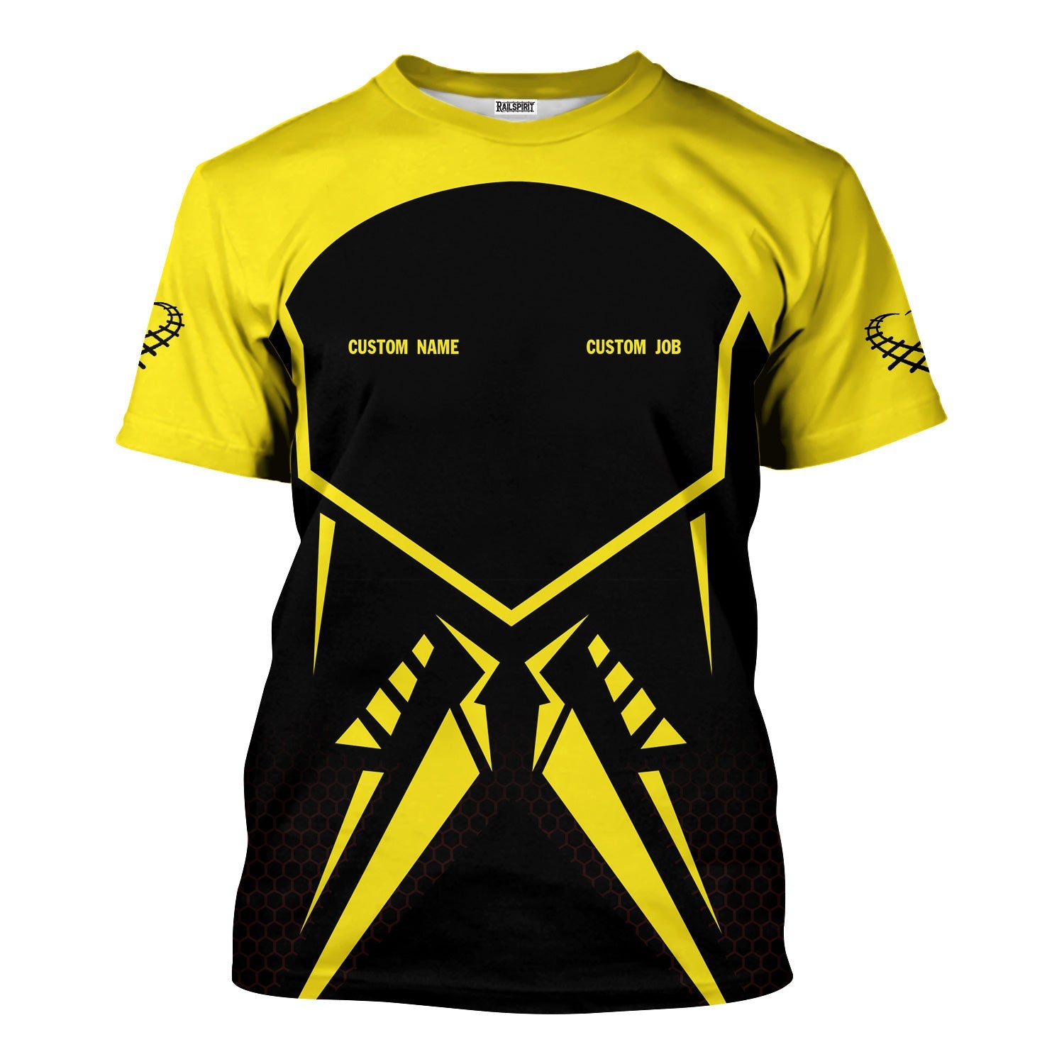 Railspirit Personalized Clinchfield Railroad T-Shirt Vibriant Style with Custom Position Train Shirt