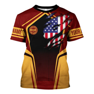 Railspirit Personalized Duluth, Missabe, & Iron Range Railroad T Shirt American Eagle Vintage Train Shirt