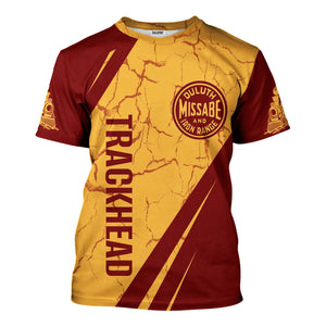 Railspirit Personalized Duluth, Missabe, & Iron Range Railroad T-Shirt Crackle Texture Style Shirt For Trackhead