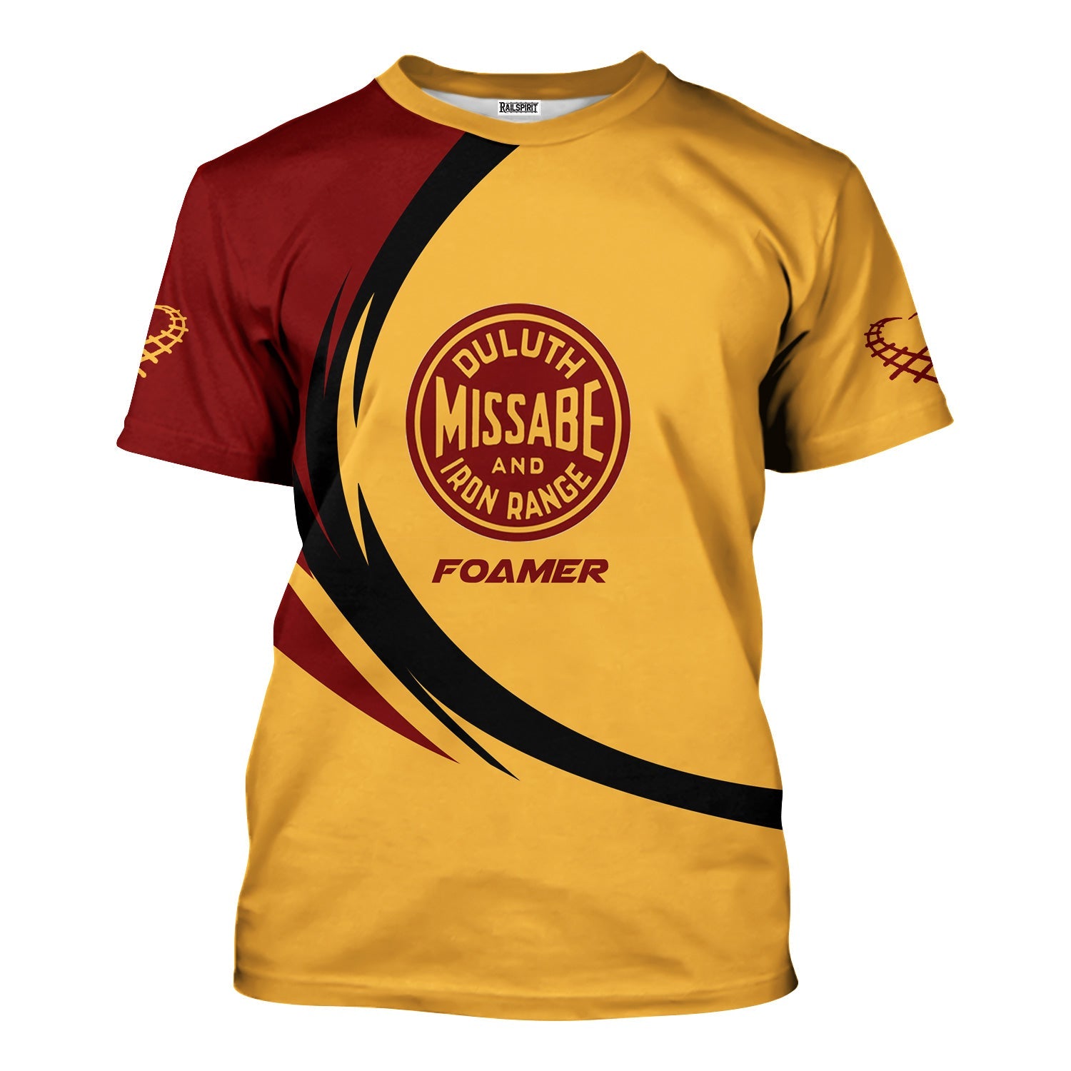 Railspirit Personalized Duluth, Missabe, & Iron Range Railroad T-Shirt Unique Graphic Style Shirt For Train Enthusiasts