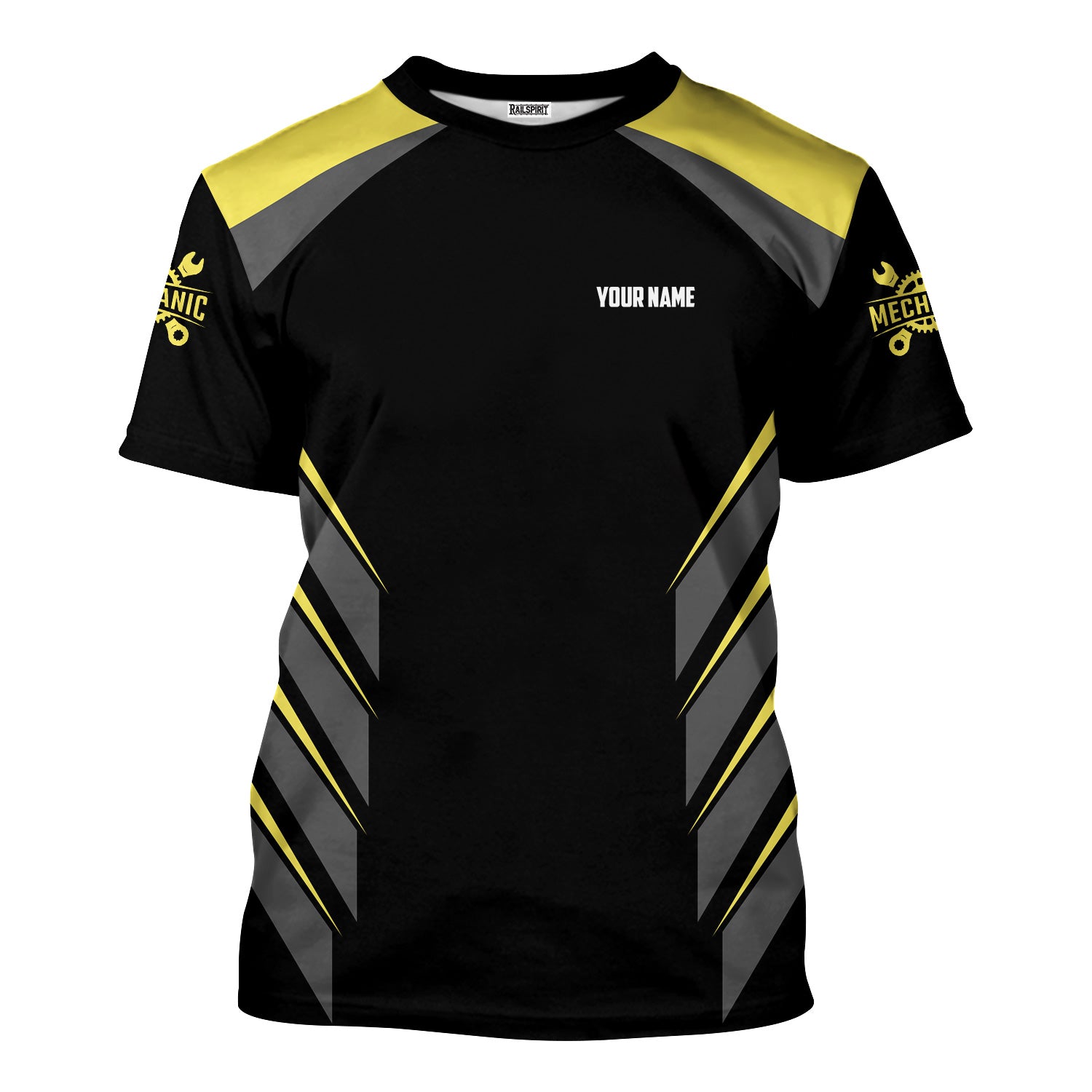 Personalized Mechanic Shirt, Mechanic Caution Flying Tools And Offensive Language Likely, Mechanic Uniforms, Gift For Men