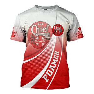 Railspirit Personalized The Chief Santa Fe Railroad T-Shirt Railway-Themed Style Shirt Gift Idea For Trainspotter
