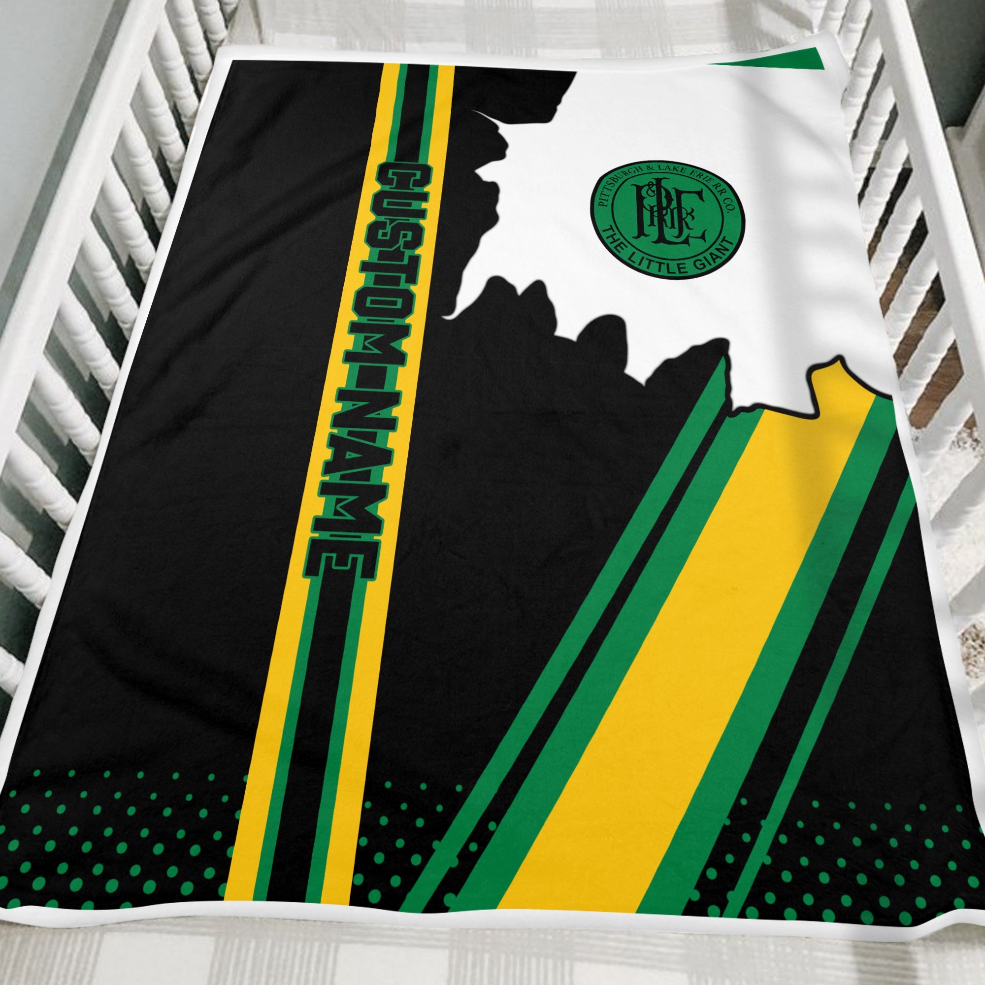 Railspirit Personalized Pittsburgh And Lake Erie Railroad Blanket Vintage All Over Printed Blanket