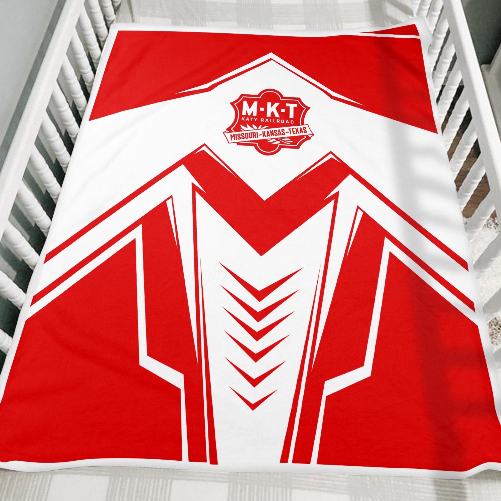Railspirit Katy Railroad Blanket Railway Trainspotter Style Blanket Gift Idea For Foamers