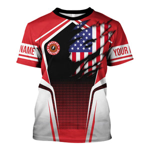 Railspirit Personalized Pacific Electric Railroad T Shirt American Eagle Vintage Train Shirt