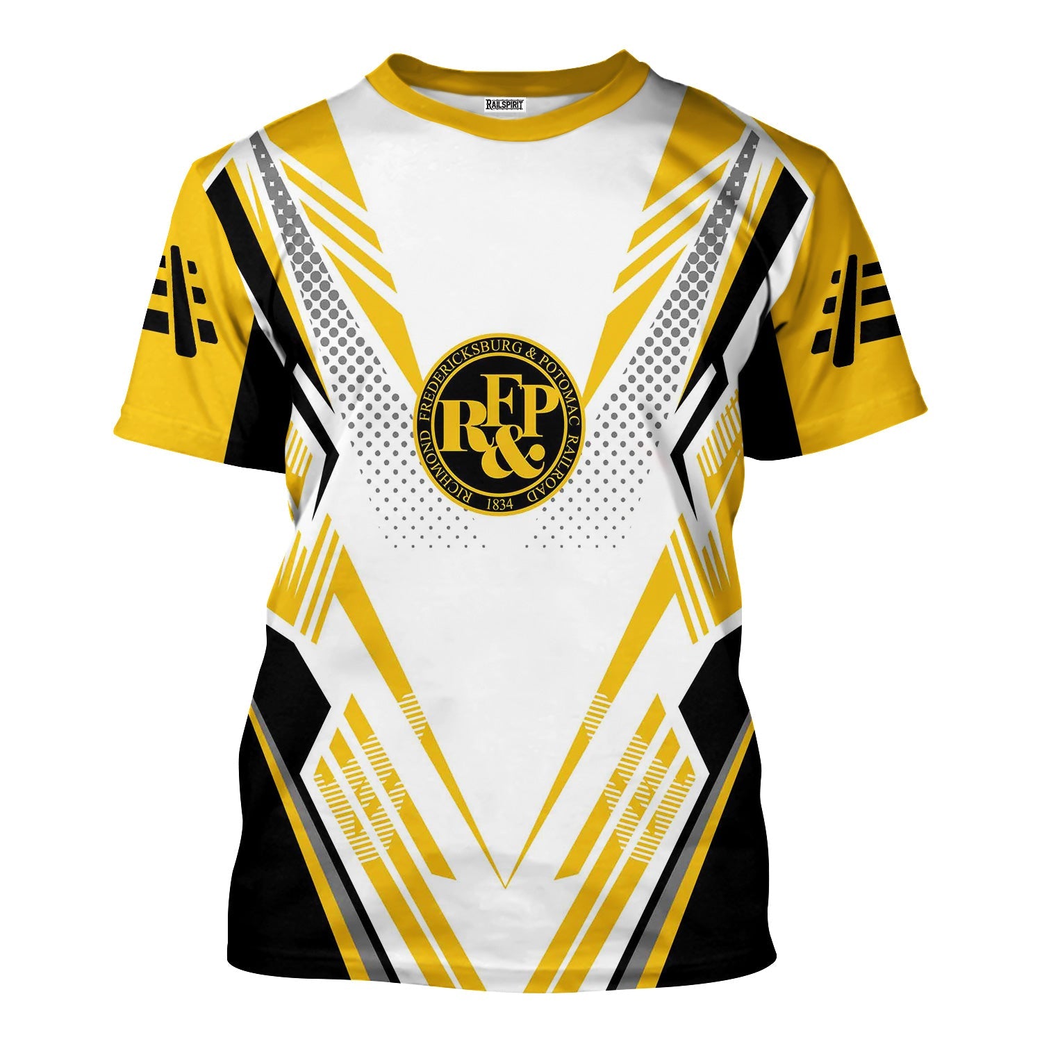 Railspirit Personalized Richmond, Fredericksburg And Potomac Railroad T-Shirt Railroad Tribute Design Train Shirt for Train Lovers