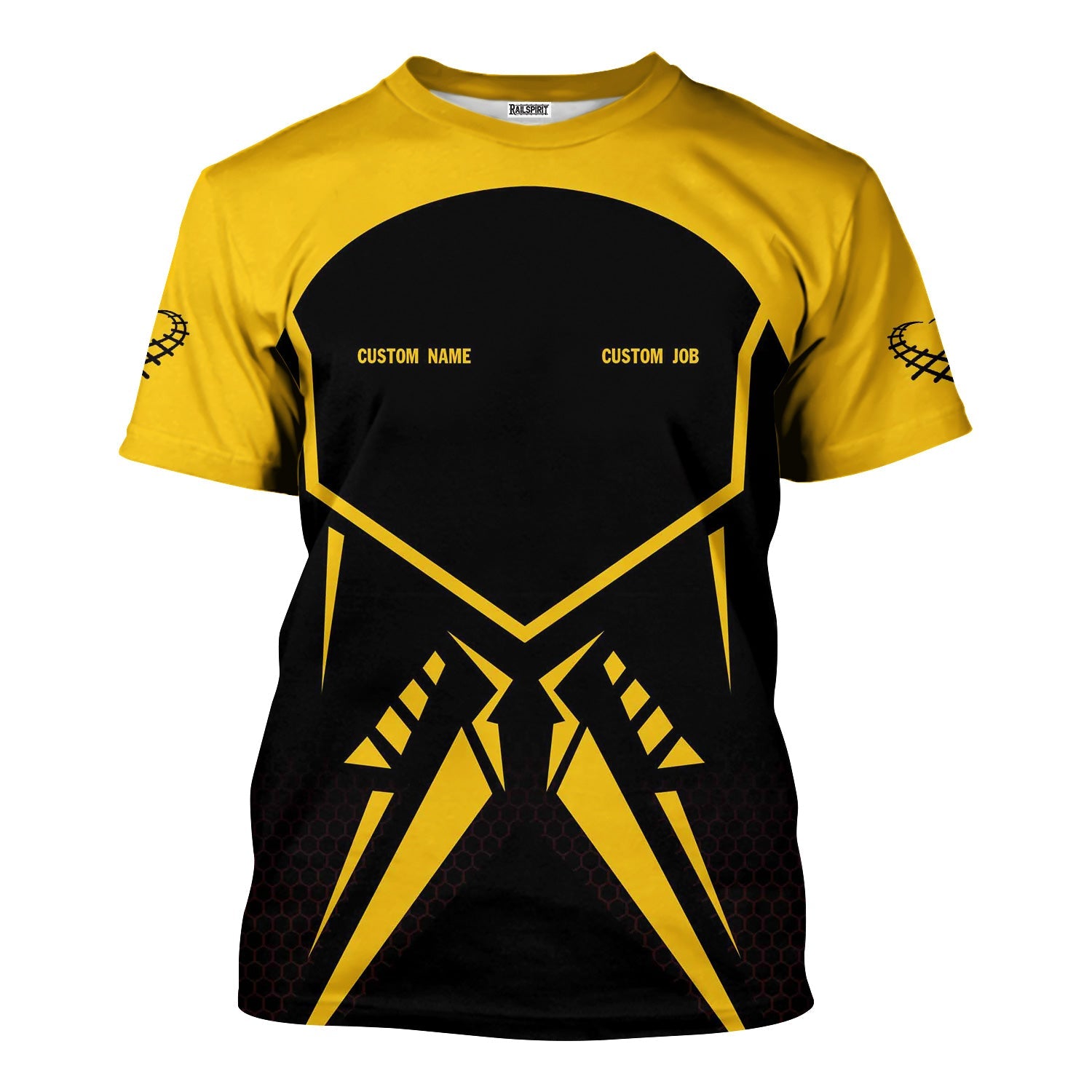 Railspirit Personalized Richmond, Fredericksburg And Potomac Railroad T-Shirt Vibriant Style with Custom Position Train Shirt