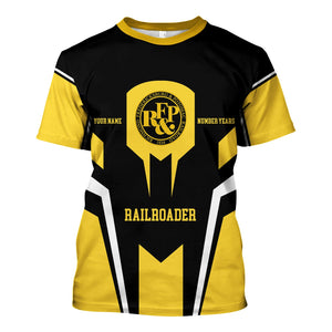 Railspirit Personalized Richmond, Fredericksburg And Potomac Railroad T-Shirt Custom Year Railroader Shirt Gift Idea For Train Lover