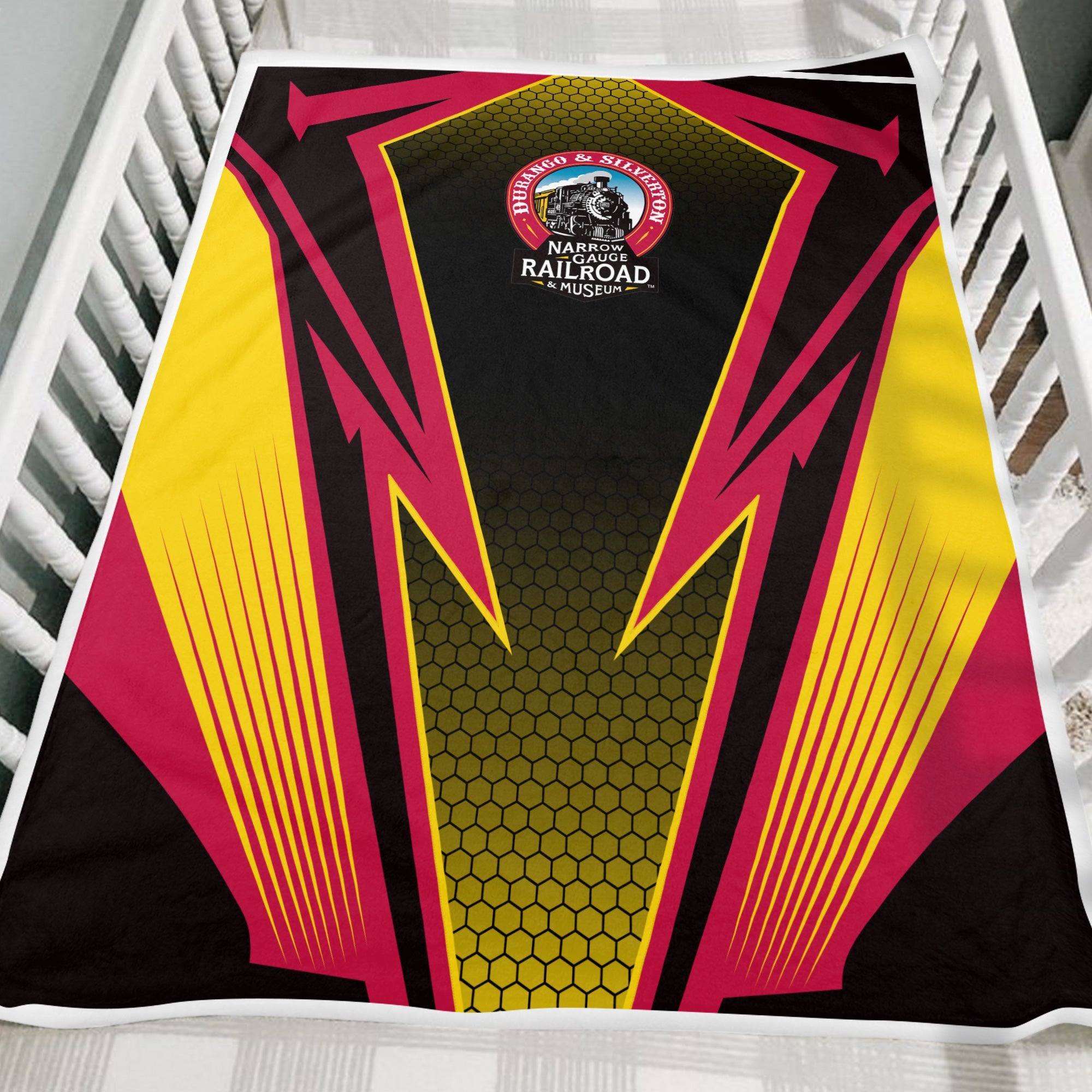 Railspirit Durango And Silverton Narrow Gauge Railroad Blanket Lightning Graphic Style Blanket Gift Idea For Train Lover