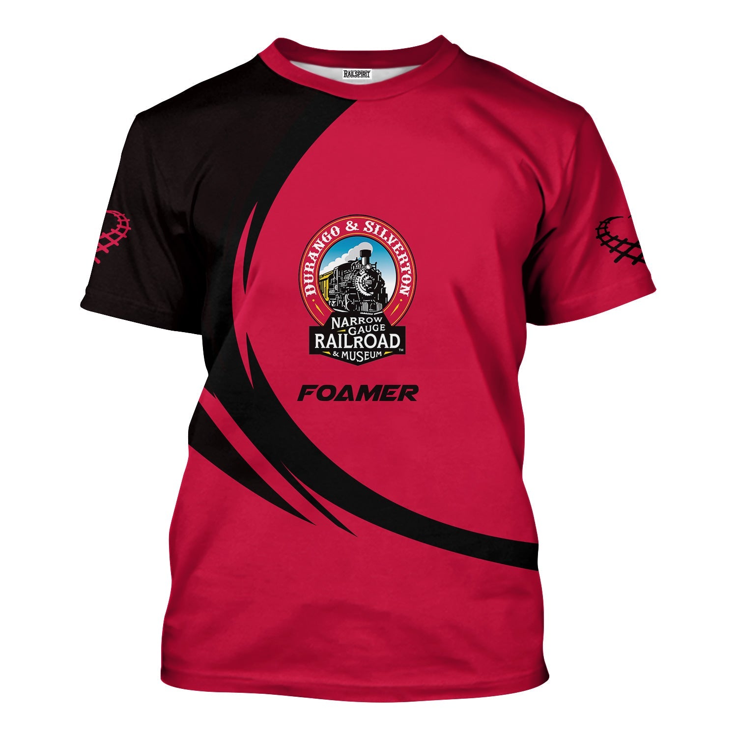 Railspirit Personalized Durango And Silverton Narrow Gauge Railroad T-Shirt Unique Graphic Style Shirt For Train Enthusiasts