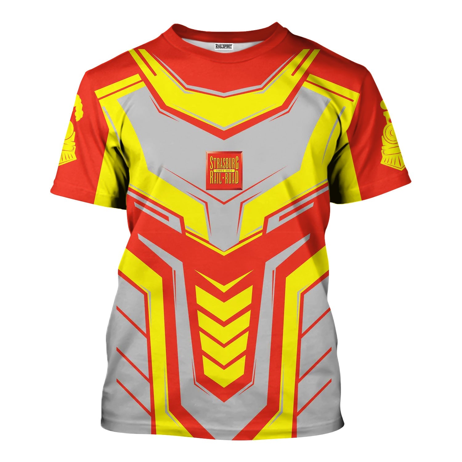 Railspirit Personalized Strasburg Railroad T-Shirt Armor-Inspired Design Train Shirt All Over Print