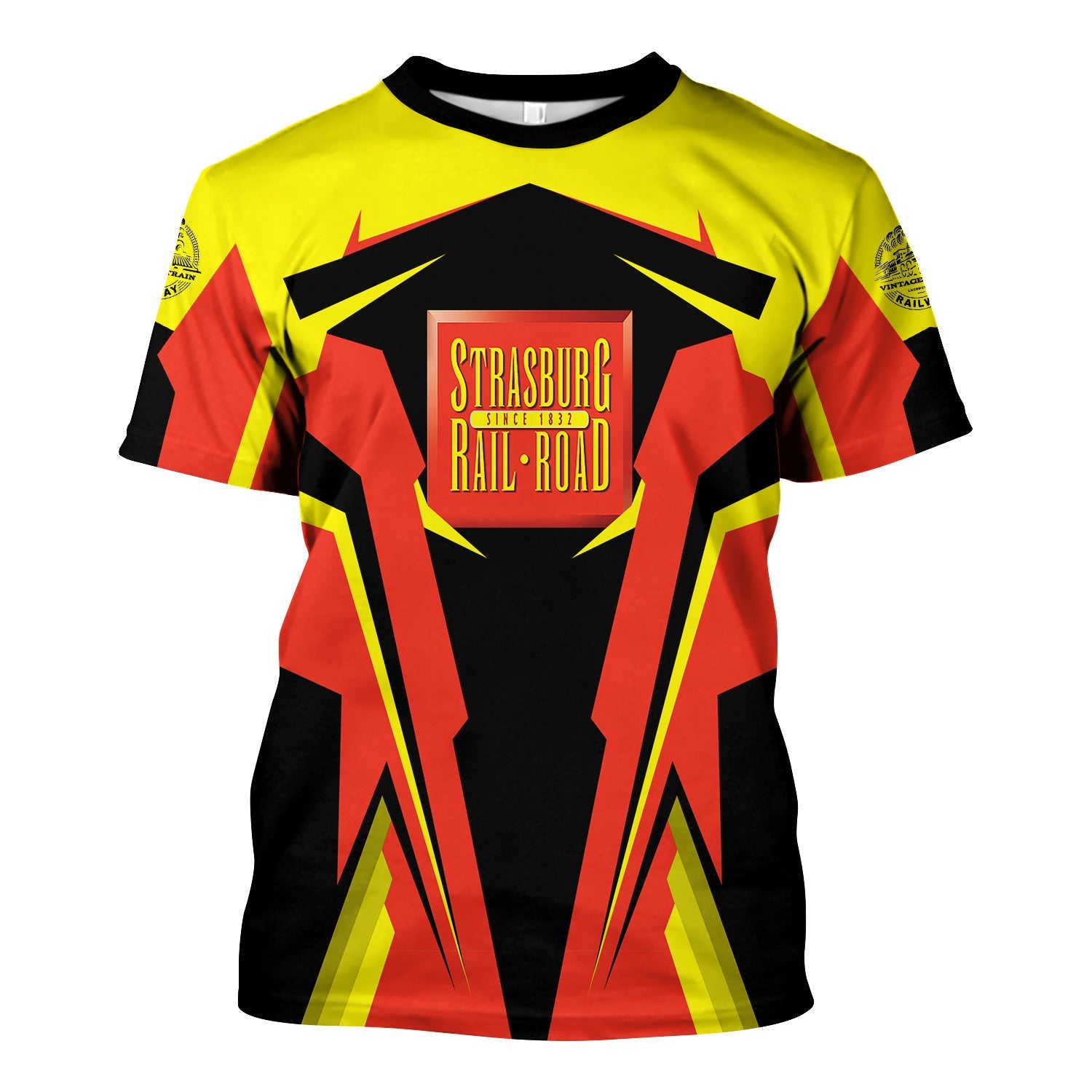 Railspirit Personalized Strasburg Railroad T Shirt Strong Line Style Train Unisex Shirt All Over Print