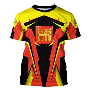 Railspirit Personalized Strasburg Railroad T Shirt Strong Line Style Train Unisex Shirt All Over Print