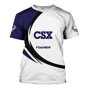 Railspirit Personalized CSX Transportation Railroad T-Shirt Unique Graphic Style Shirt For Train Enthusiasts