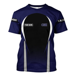 Railspirit Personalized CSX Transportation Railroad T Shirt Stress Is Caused By Not Having Enough Trains Shirt All Over Print