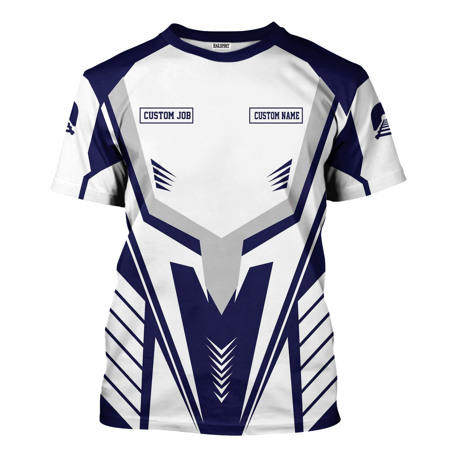 Railspirit Personalized CSX Transportation Railroad T-Shirt Workwear-Inspired with Custom Position Train Shirt