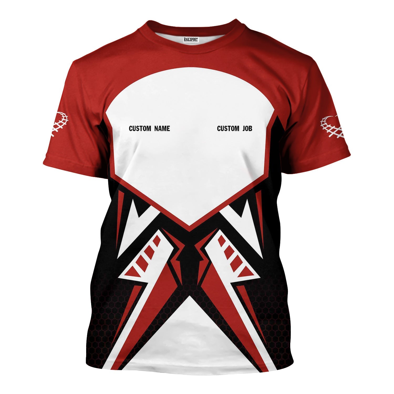 Railspirit Personalized New Hope Railroad T-Shirt Vibriant Style with Custom Position Train Shirt