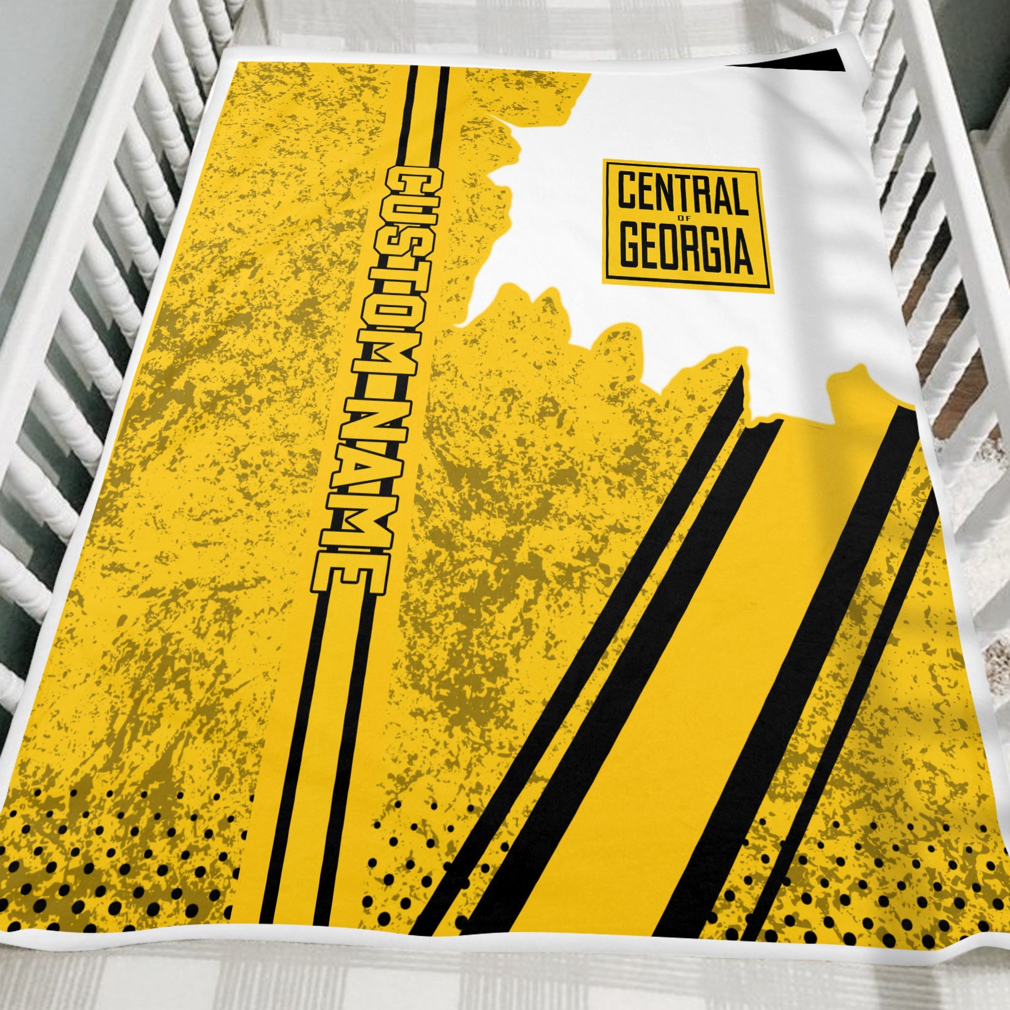 Railspirit Personalized Central of Georgia Railway Blanket Vintage All Over Printed Blanket