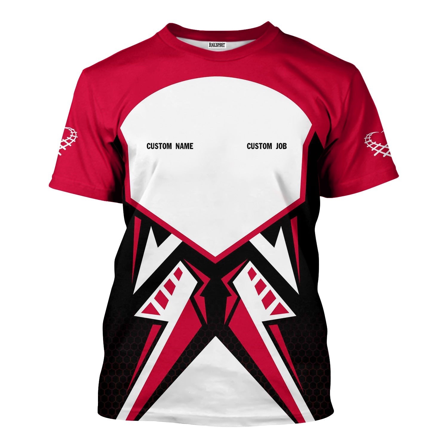 Railspirit Personalized Canadian Pacific Railroad T-Shirt Vibriant Style with Custom Position Train Shirt