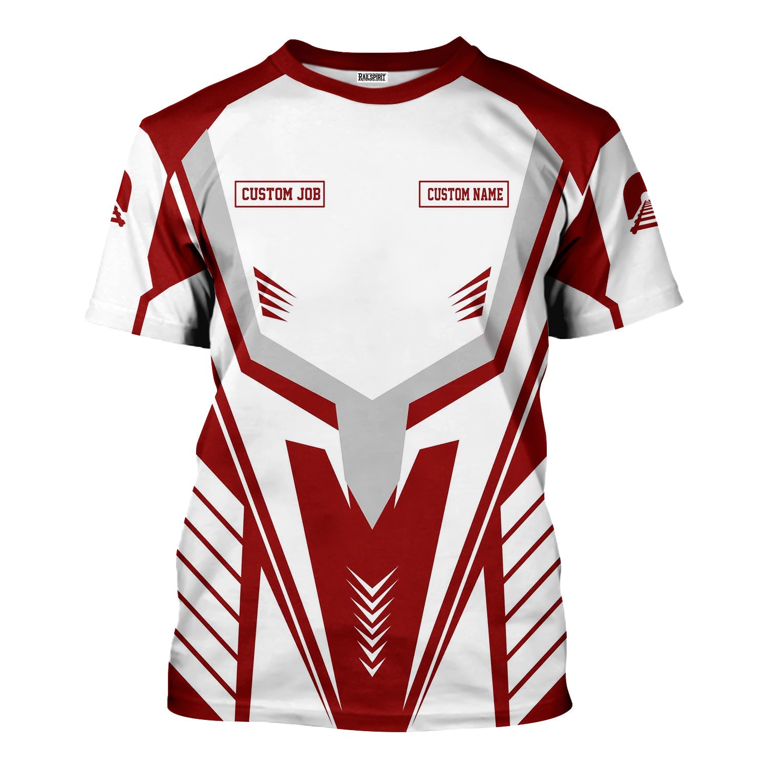 Railspirit Personalized Western Maryland Railway T-Shirt Workwear-Inspired with Custom Position Train Shirt