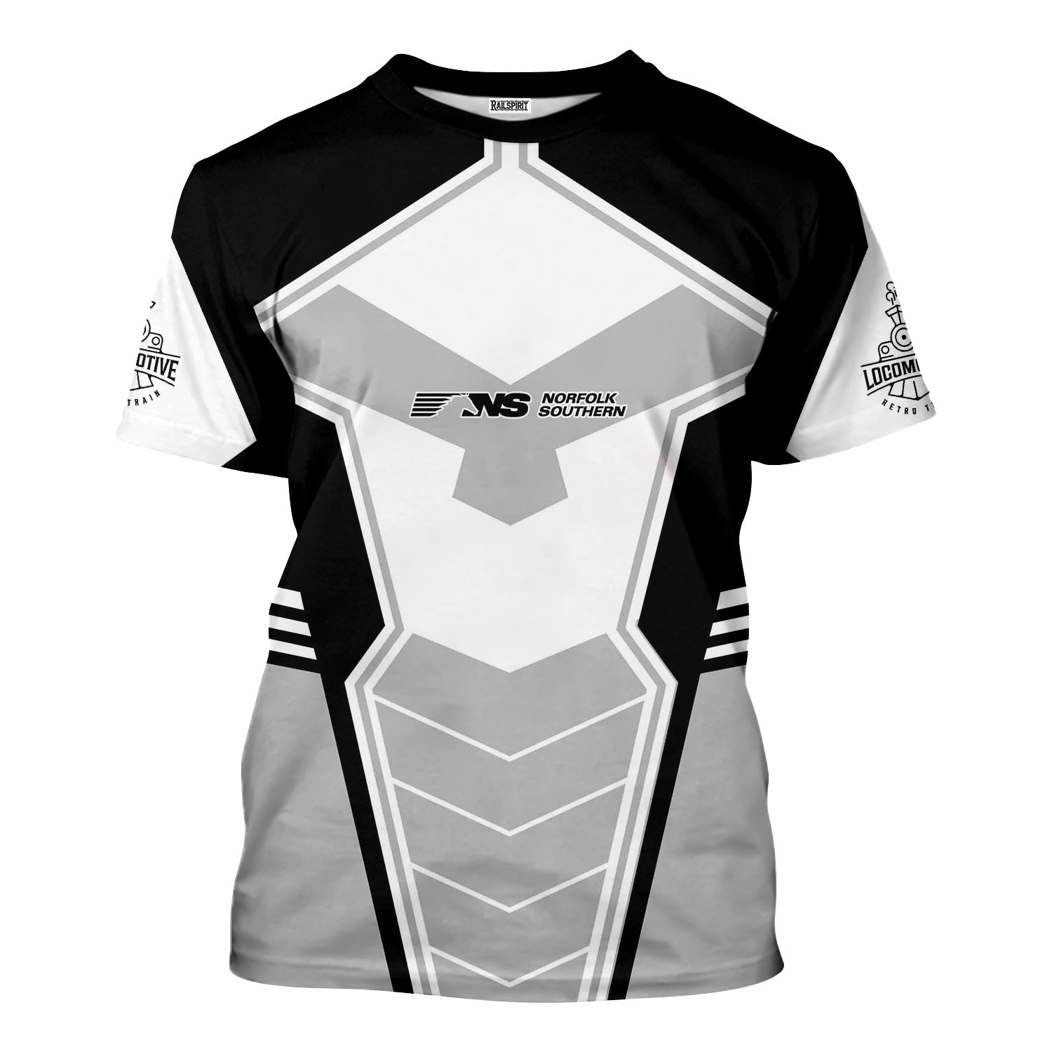 Railspirit Personalized Norfolk Southern Railway T-Shirt Engine-Inspired Style Train Shirt for Railroad Fanatic